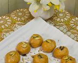 A picture of step 3 of Besan ladoo.