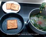 Foto del paso 5 de la receta: Sándwich de Acelgas, Huevos codorniz y Queso