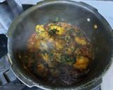 A picture of step 3 of Chicken with fenugreek leaves.
