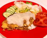 รูปขั้นตอนการทำที่ 5 ของ ไก่ชุบแป้งทอดซอสสับปะรดมะพร้าว Pina colada chicken