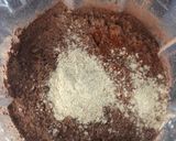 A picture of step 3 of Chocolatey black bean bites - vegan.