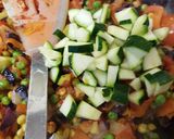 A picture of step 9 of My Large taco wraps chicken, chilli, +Veg.