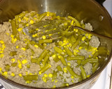 A picture of step 3 of Italian noodles n potatoes.