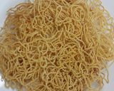 A picture of step 3 of Crispy noodles and vegetables (vegetarian bird's nest).