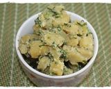 A picture of step 5 of Delicious! Sweet Potato and Komatsuna Greens Salad.