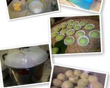 Foto langkah ke 4 dari resep Bakpau ijo isi coklat.
