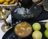 A picture of step 4 of Moong dal jaggery payesh meetha Aloo.