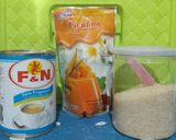 Foto langkah ke 1 dari resep Puding puyo / puding silky praktis puding susu nutrijell.