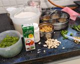 A picture of step 10 of Suji Thattu idli.