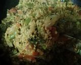 A picture of step 4 of Dalia oats veggies.