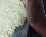 A picture of step 5 of Cauliflower crust pizza-gluten free.