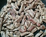 A picture of step 4 of Strogonoff vermicelli.