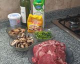 Foto del paso 1 de la receta: Entrecot con salsa de puerros y champiñones