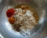 A picture of step 1 of Thepla Ajwain.