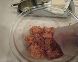 A picture of step 2 of Light and Fluffy Meatballs.