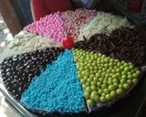 Foto langkah ke 5 dari resep Pizza brownis.