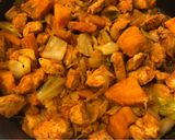 A picture of step 7 of Dak Galbi (Korean Spicy Chicken).
