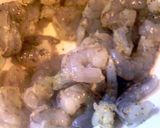A picture of step 3 of beer batter shrimp.