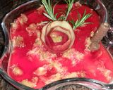 A picture of step 5 of Knafeh with Cream Filling.