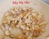 Hình bước làm 2 của món Bánh ít gói lá chuối nhân đậu xanh,thịt heo,nấm mèo