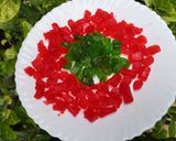 A picture of step 6 of Tutti frutti made from water melon peels/rind.