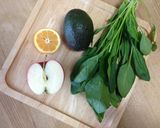 A picture of step 1 of Energizing Green Smoothie with Avocado.