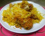 A picture of step 7 of Chicken biryani.