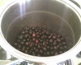 A picture of step 3 of Concord grape Jam.