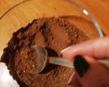A picture of step 2 of Dalgona Chocolate ♠️💜.