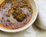 A picture of step 4 of Spinach and groundnut soup😋.