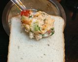 A picture of step 3 of Peri Peri Open Sandwich.