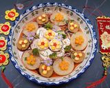 Hình bước làm 2 của món Đậu hũ non hấp rau củ