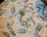 Tejszínes-csirkés tészta spárgával 🍲🍽 recept fázis 2 fotója