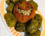 A picture of step 3 of Dolmadakia in the Oven!!!.