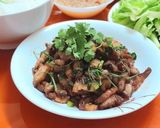 Hình bước làm 2 của món Bánh phở cuốn thịt nướng