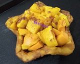 A picture of step 9 of Mango poori.
