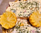 Une image de l'étape 6 de Pavés de saumon en cocotte à la crème citron 🍋 ciboulette échalotes.