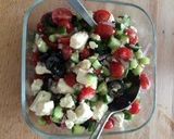 A picture of step 6 of Greek Style Salad.