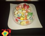 A picture of step 5 of Rainbow popcorn.