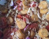 A picture of step 1 of Stir fried rice.