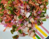 A picture of step 3 of Twin layered Vegetable Idli.