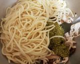 A picture of step 3 of My Chicken Pesto Spaghetti.