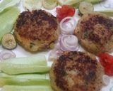 A picture of step 7 of Potato and chicken kabab.