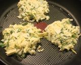 A picture of step 3 of Okonomiyaki-Style Rice Flour & Chinese Cabbage Patties for Toddlers.