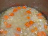 Revithocarroto Soupa (Greek Chickpea Carrot Soup)