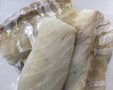A picture of step 1 of Baccalà alla Vicentina with Fried Polenta.