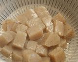 A picture of step 1 of Konnyaku Stir-Fried with Lemon Butter and Soy Sauce.