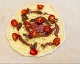 A picture of step 2 of Pizza Bianca.