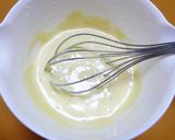 A picture of step 6 of Sweet Potato Cake using a Frying Pan and Pancake Mix.