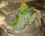 A picture of step 2 of Easy Cod and Mushrooms Foil Bake.